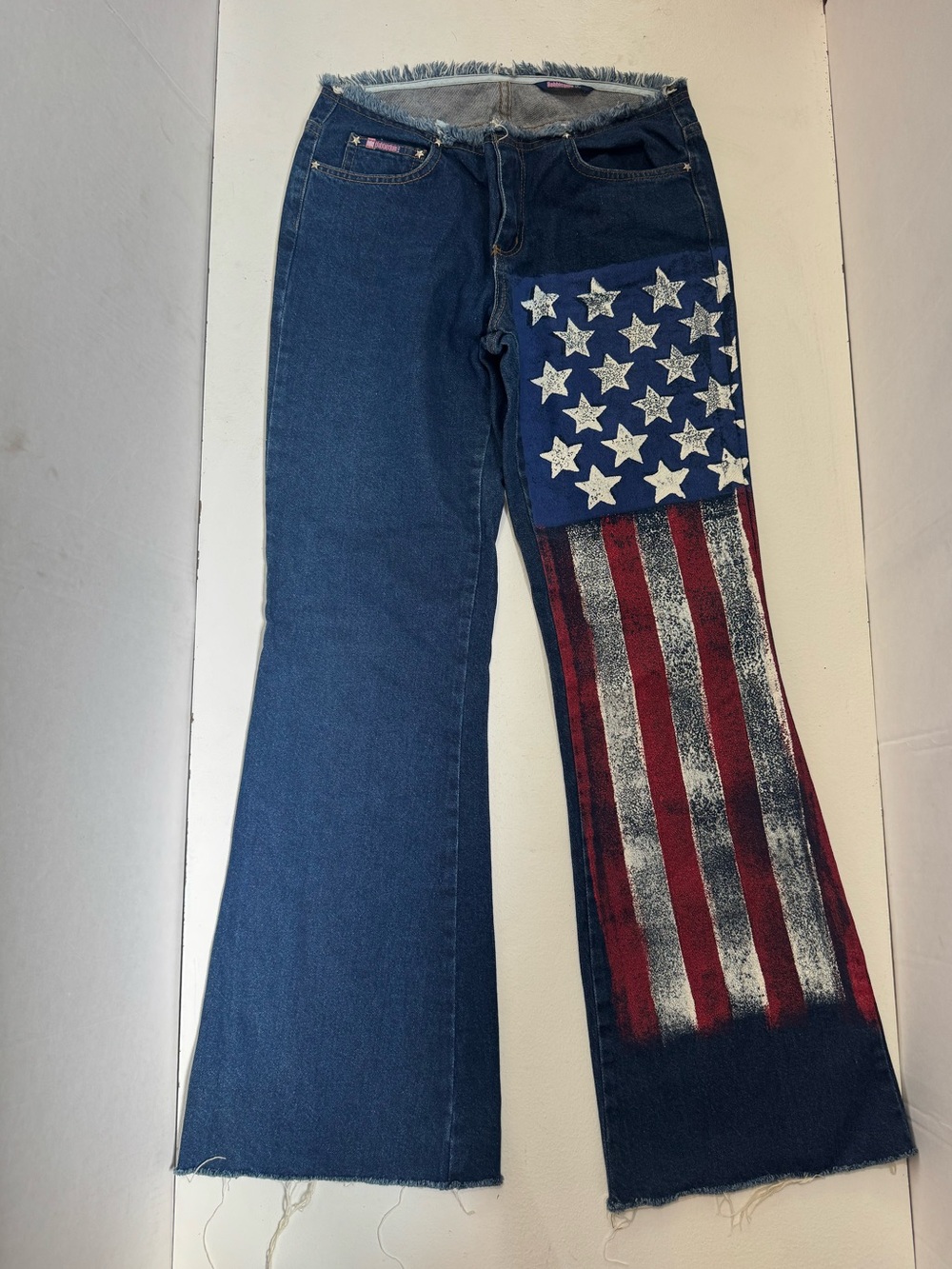 Rare vintage Y2K Bubblegum USA denim jeans flag size 5/6